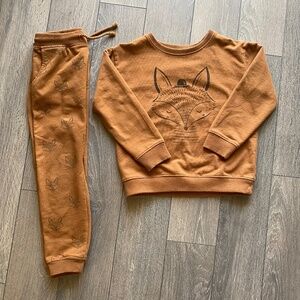 Rylee and Cru Fox print sweatsuit set 4/5